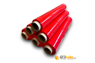 Folia stretchowa 2kg czerwona Folia stretchowa 2kg czerwona
