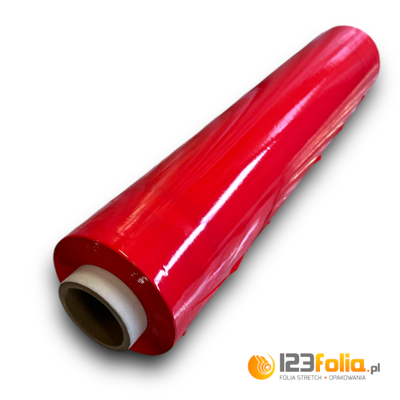 Folia stretch czerwona 2,5kg