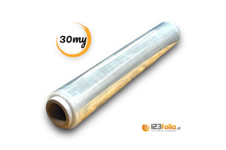Folia stretch transparentna 1,5kg 30my z 123folia.pl
