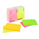 Notes neonowy, samoprzylepny, 127x76mm, opakowanie 12szt