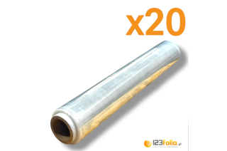 Folia stretchowa 1,5kg - pakiet 20szt. Folia stretchowa 1,5kg - pakiet 20szt.
