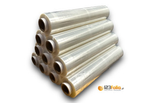 Zestaw folii stretch transparentnej 3kg 10 sztuk 123folia.pl