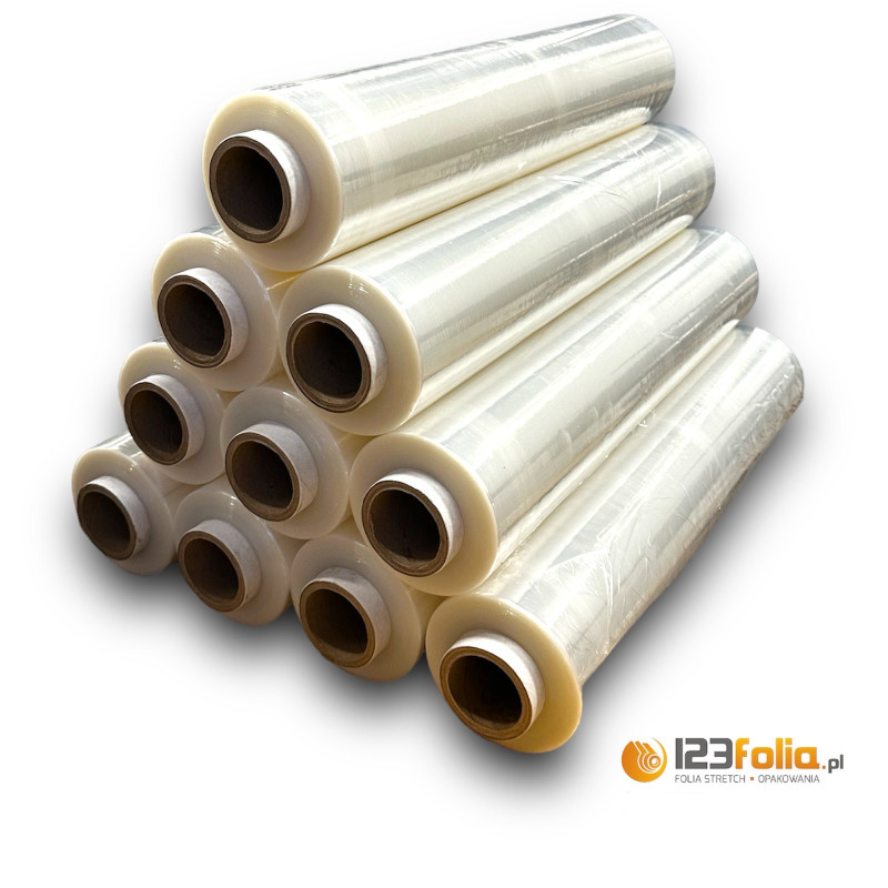 Folia stretch 2,50 kg – transparentna folia stretchowa do pakowania palet i paczek