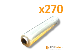 Paleta folii stretch 2,7 kg (270 szt.) – pełne opakowanie w hurtowni 123folia.pl