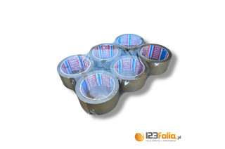 Taśma klejąca Tesa brązowa do zaklejania paczek – sklep 123folia.pl