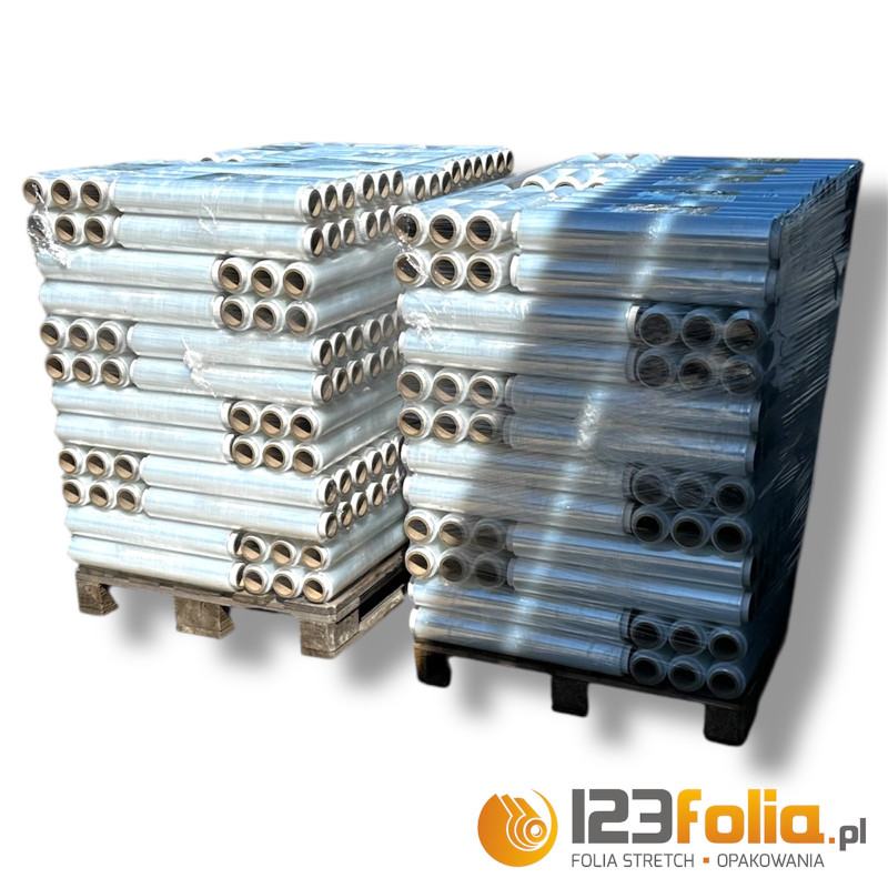 Zestaw folii stretch – półpaleta do pakowania