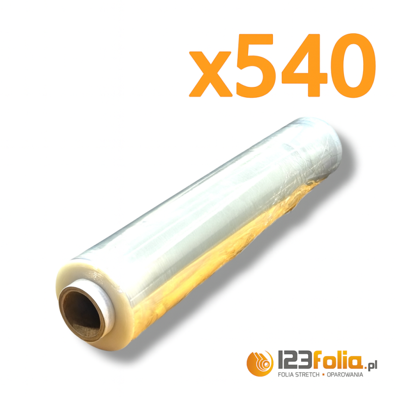 540szt. folii stretchowej transparent 3kg