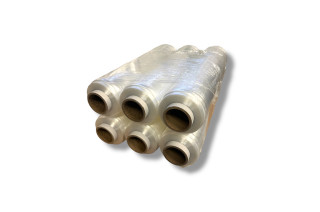 Folia prestretch 6 my transparentna 600 m – rolka do ręcznego pakowania palet