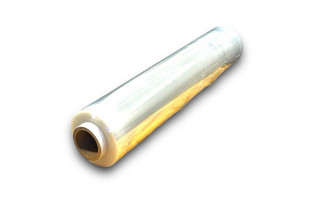 folia stretch transparentna 3kg 23my tuleja 250g do pakowania paczek i palet