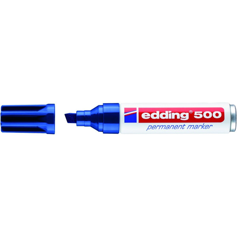 Marker permanentny EDDING 500 2-7mm ścięty Niebieski