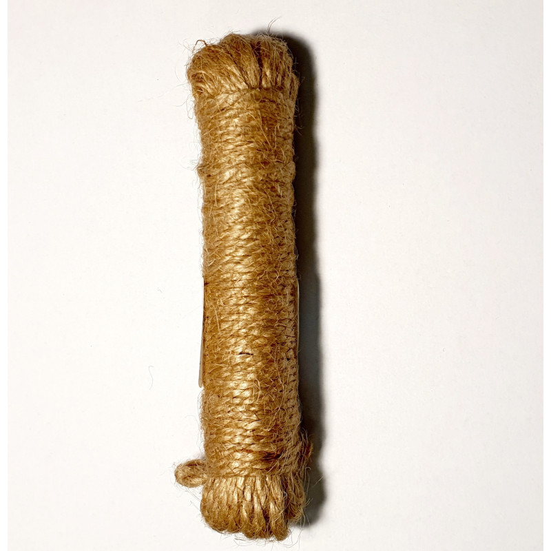 SZPAGAT JUTOWY 30G, 15M, BRĄZOWY