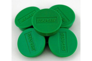 Magnes do tablic magnetycznych STAPLES 10mm ZIELONY