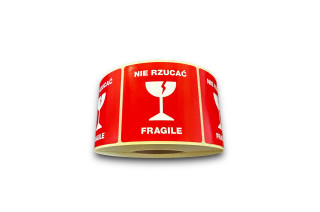 ETYKIETY Nie rzucać FRAGILE 1000szt NAKLEJKA ETYKIETY Nie rzucać FRAGILE 1000szt NAKLEJKA