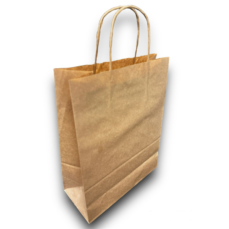 TORBA PAPIEROWA 240x100x320mm BRĄZOWA 90g 7,5l TORBA PAPIEROWA 240x100x320mm BRĄZOWA 90g 7,5l