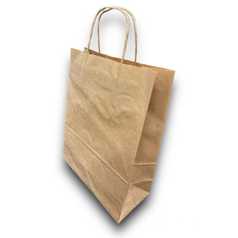 TORBA PAPIEROWA 330x120x500mm BRĄZOWA 90g 19,5l TORBA PAPIEROWA 330x120x500mm BRĄZOWA 90g 19,5l