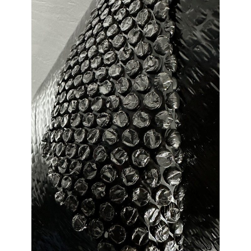 FOLIA BĄBELKOWA 50cm CZARNA